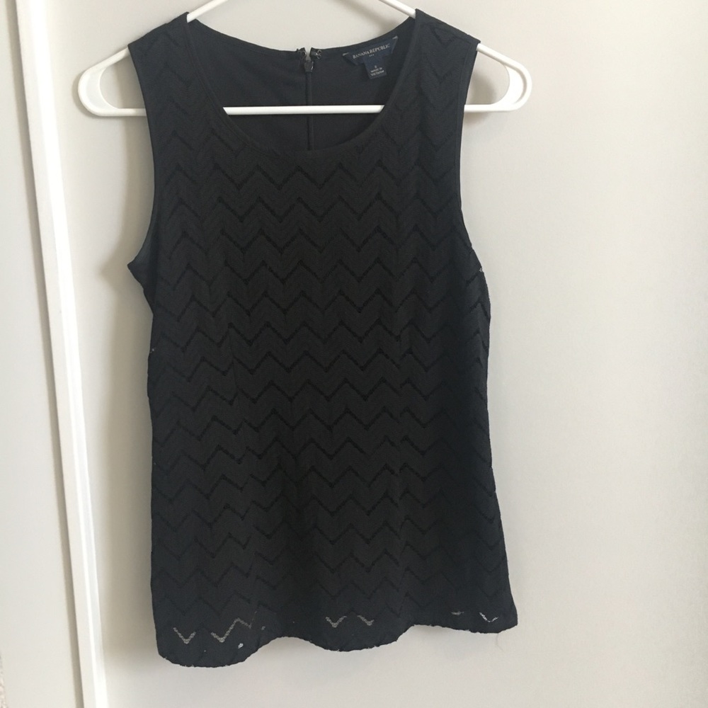 Banana Republic Factory black lace tank top
